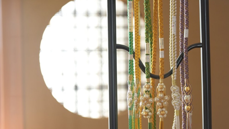 グリーン系の帯締め