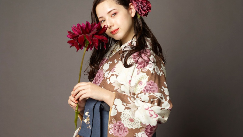 卒業式時のダウンスタイルヘアー