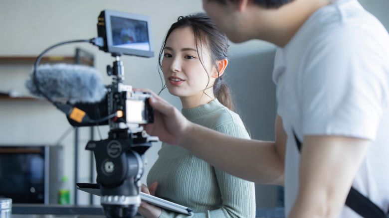 カメラマンと撮影機材