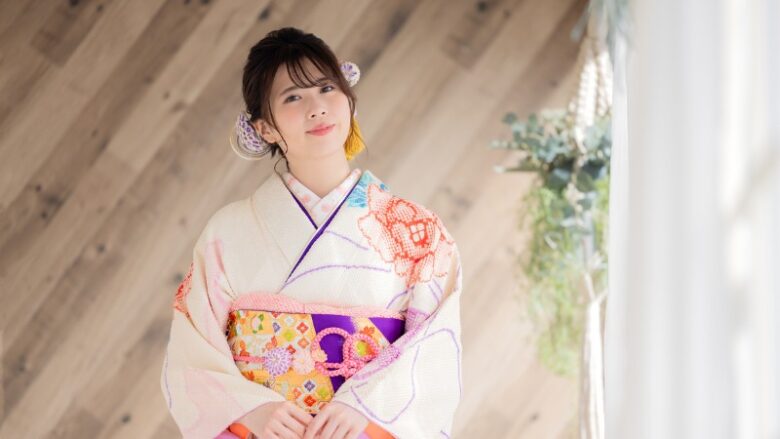 スリムな女性には膨張色がマッチ