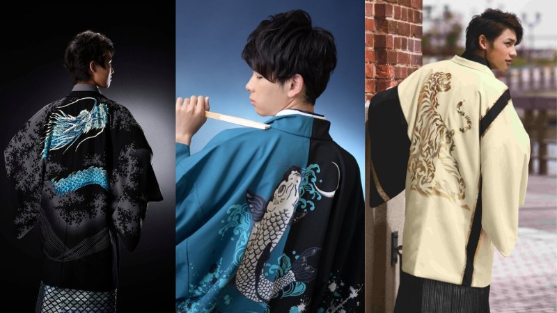 男性の羽織・袴レンタル