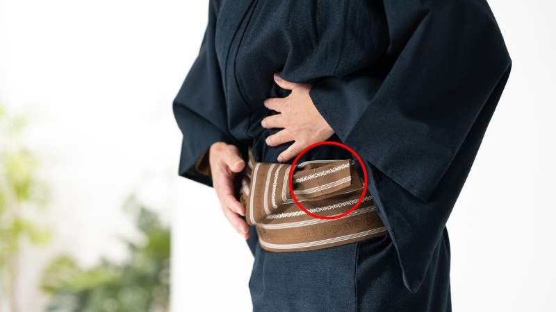 角帯の締め方、準備