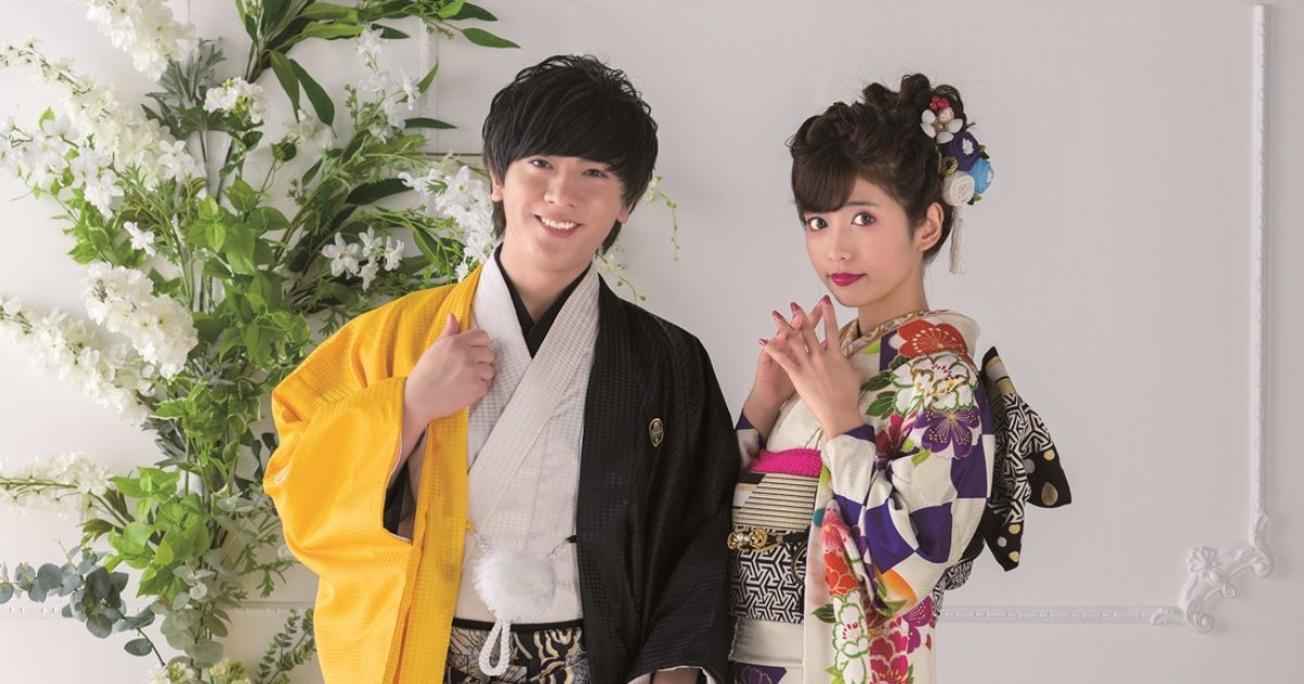 成人式の男性の紋付き袴レンタル