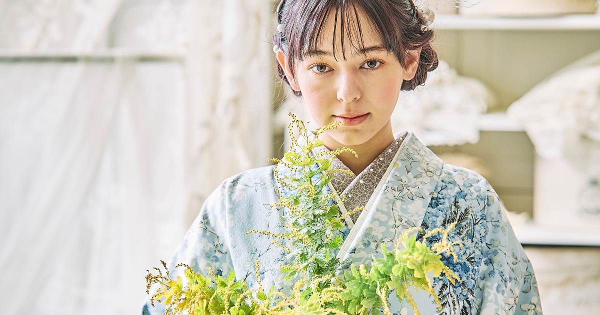 水色の袴レンタル