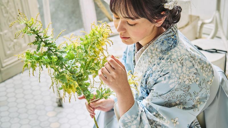 水色の袴レンタル