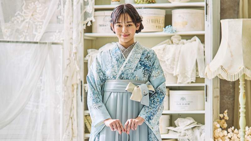 水色の袴レンタル