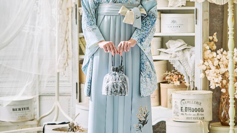 水色の袴レンタル