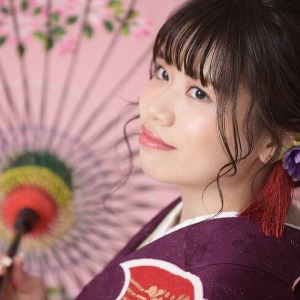 振袖前撮り撮影モデル画像和傘