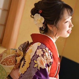 振袖前撮り撮影モデル画像和室