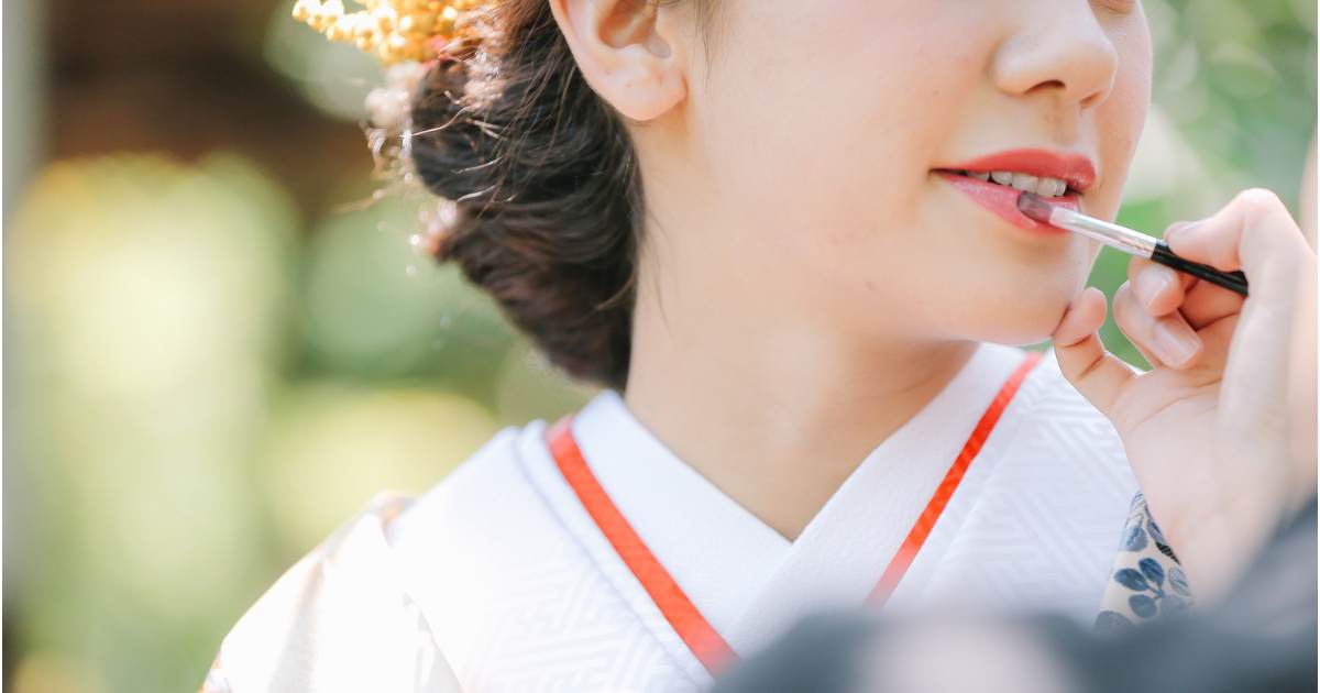 結婚式の花嫁、着物