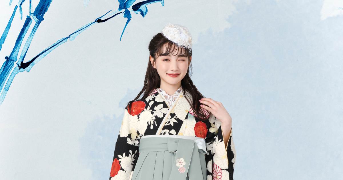 レトロモダンな卒業式の袴レンタル