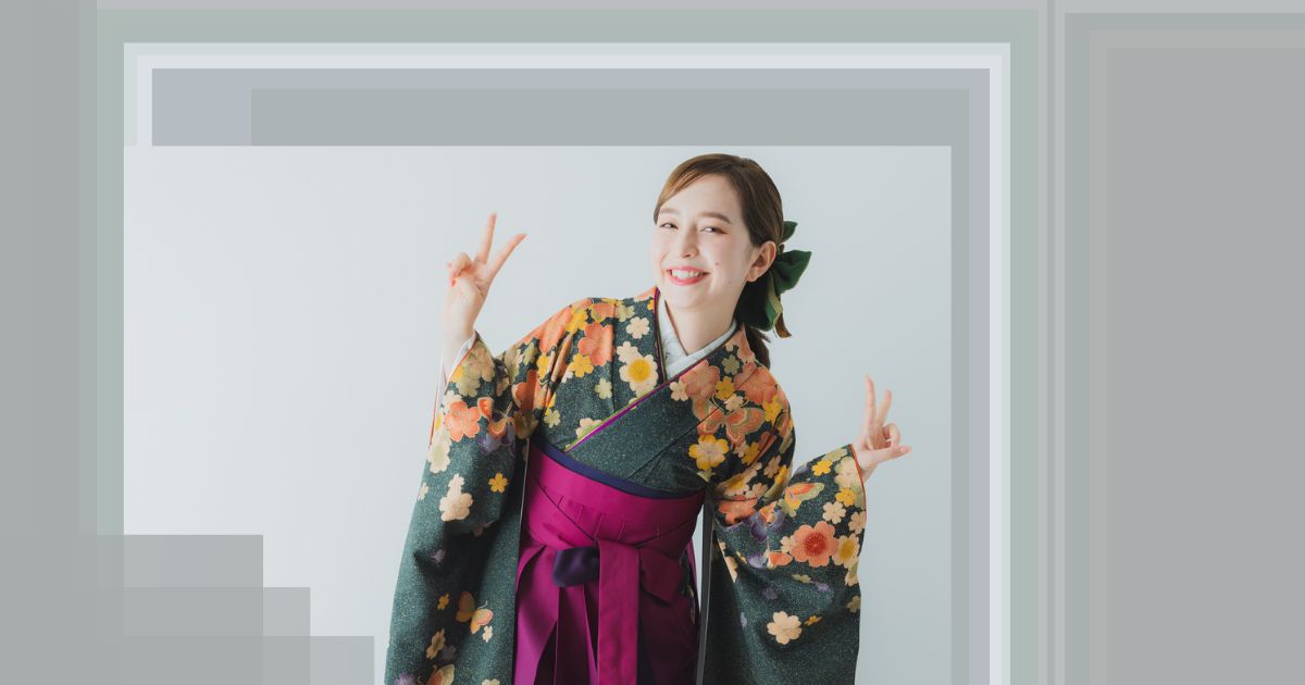 成人式の振袖に袴を合わせるスタイル