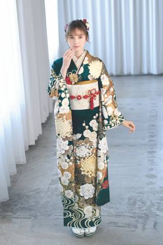 成人式の振袖 古典柄