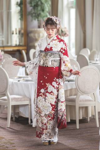 成人式の振袖 モダン柄
